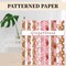 32 Sheets Christmas Pattern Paper Gingerbread Man Dot Scrapbook Specialty Paper Double Sided Pink Brown Craft Paper For Xmas DIY Crafts Supplies, 6 x 6 Inch